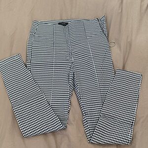 Bershka Monochrome Houndstooth Trousers